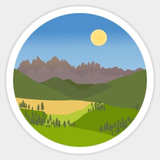 Mountain Valley Art Sticker